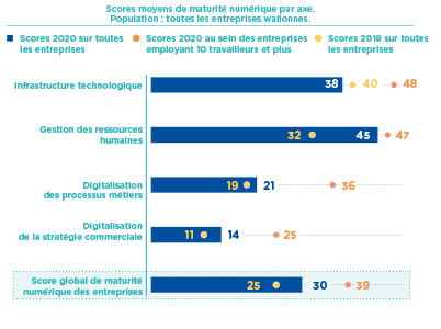 Digital Wallonia : score transformation digitale